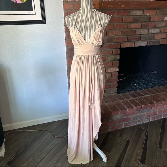 MISA Los Angeles Ever Maxi Dress in Nude Sz M - Picture 2 of 9